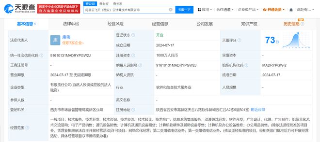 阿里云飛天落戶古都西安，千萬級(jí)注冊(cè)資本拓展系統(tǒng)集成新藍(lán)圖